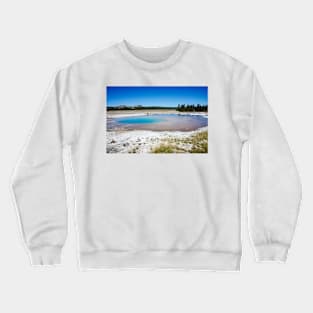 Opal Pool Yellowstone National Park Wyoming Crewneck Sweatshirt